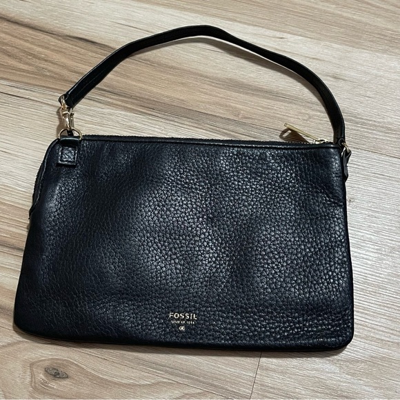 Fossil black wristlet clutch - Picture 3 of 6